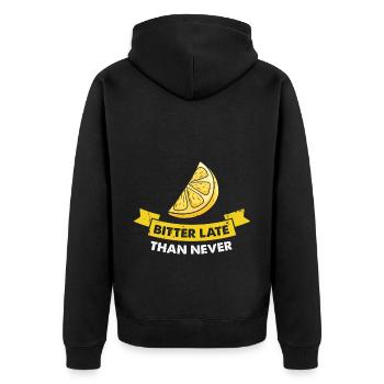 Lemon Design Lemonades Stand Boss Vente de citron - Veste à capuche bio Premium Unisexe - noir - Dos - Nico (187cm)