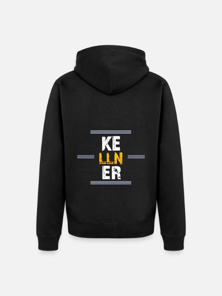 Kellner - Unisex Premium Bio Zip Hoodie - Schwarz