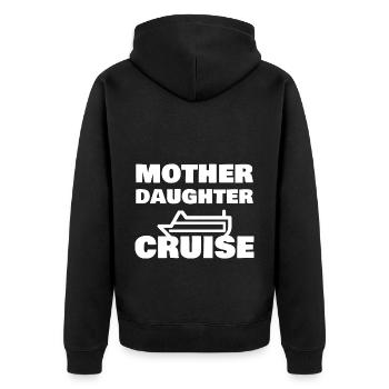 Mother Daughter Cruise Funny Family Vacation - Unisex Premium Organic Zip Hoodie - black - Back - Nico (187cm)
