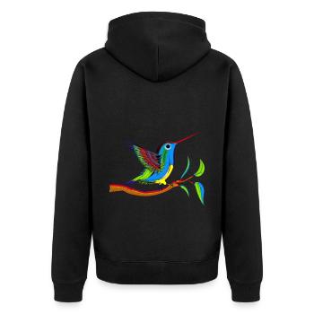 belle kohlibrie - Veste à capuche bio Premium Unisexe - noir - Dos - Nico (187cm)