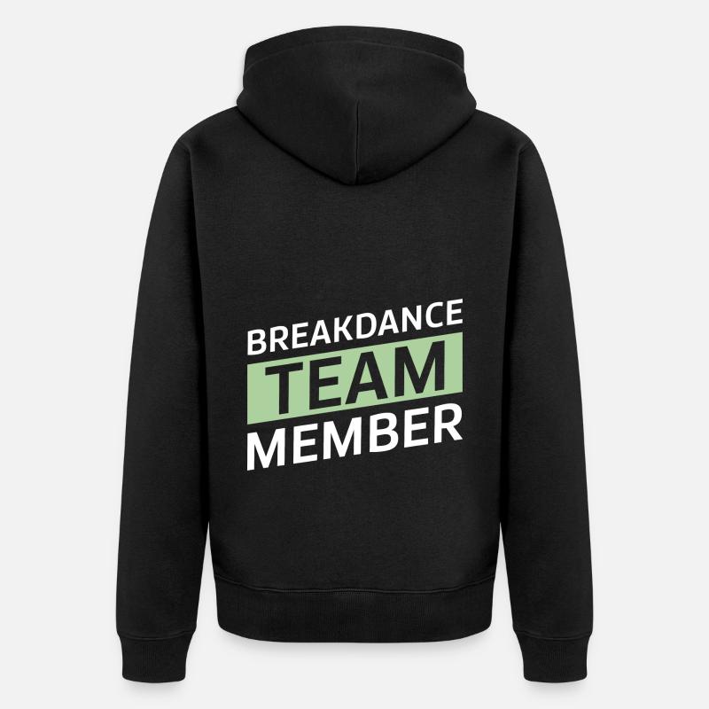Équipe de breakdance - Veste à capuche bio Premium Unisexe - noir