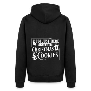 Christmas Cookies Biscuit Baking Christmas biscuits - Unisex Premium Organic Zip Hoodie - black - Back - Nico (187cm)