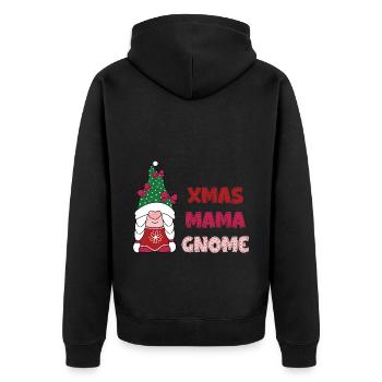Noël Noël Gnomies - Veste à capuche bio Premium Unisexe - noir - Dos - Nico (187cm)