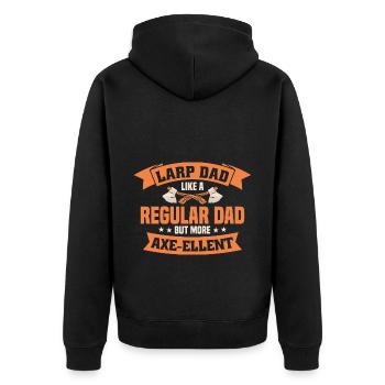 Jeu de rôle en direct GN - Veste à capuche bio Premium Unisexe - noir - Dos - Nico (187cm)