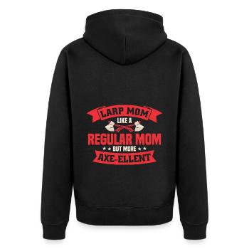 Jeu de rôle en direct GN - Veste à capuche bio Premium Unisexe - noir - Dos - Nico (187cm)