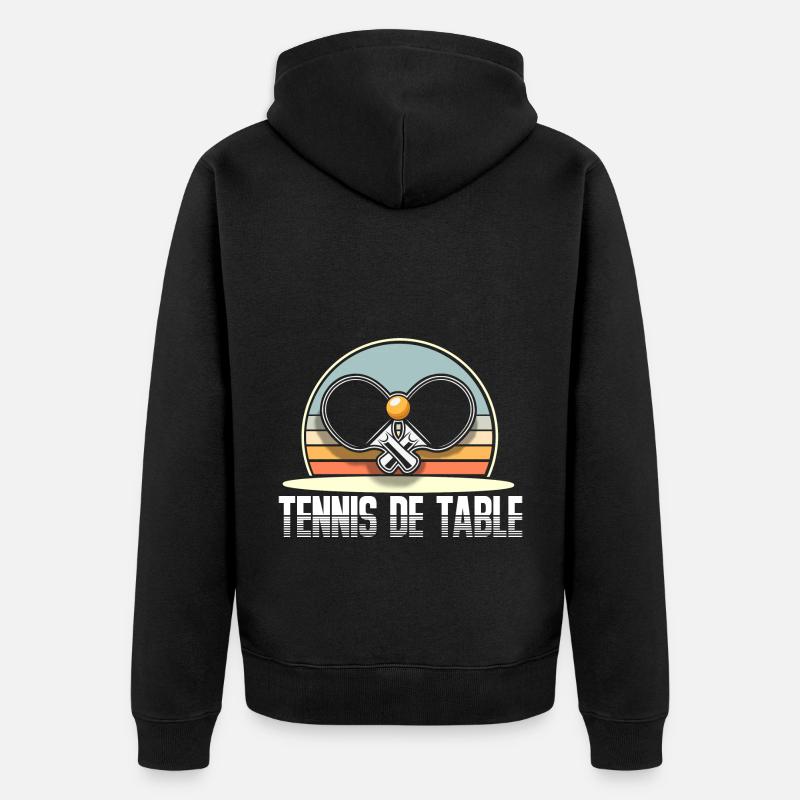 Ping-pong - Veste à capuche bio Premium Unisexe - noir