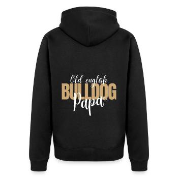 Bulldog DAD Bulldog Bulldogs DAD - Veste à capuche bio Premium Unisexe - noir - Dos - Nico (187cm)