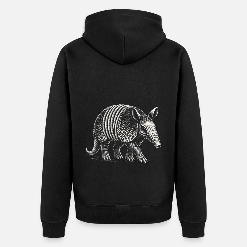 Armadillo Gürteltier - Veste à capuche bio Premium Unisexe - noir