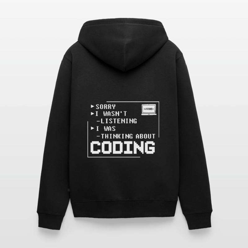 Programmierer Programmieren Computerentwickler Pc Unisex Premium Bio Zip Hoodie