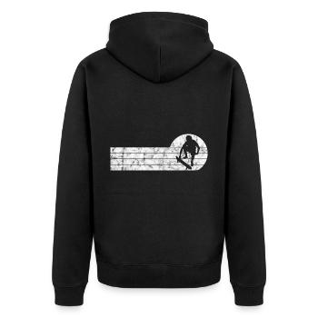 Skateboarder Skateboard Skater Skate Skateing - Veste à capuche bio Premium Unisexe - noir - Dos - Nico (187cm)