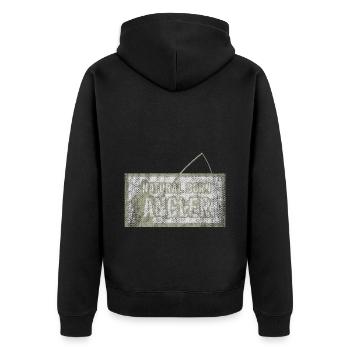Fischer Natural born - Unisex Premium Organic Zip Hoodie - black - Back - Nico (187cm)