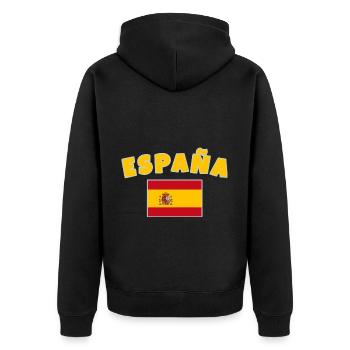 Espagne - Veste à capuche bio Premium Unisexe - noir - Dos - Nico (187cm)