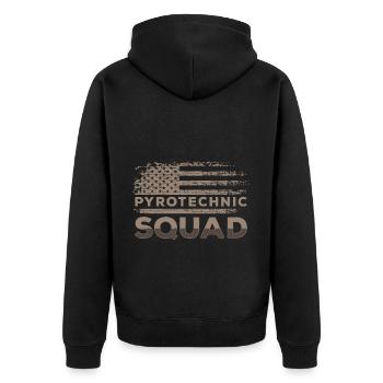 Pyro Sky Football - Veste à capuche bio Premium Unisexe - noir - Dos - Nico (187cm)