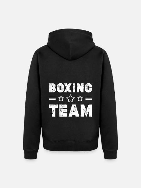 Équipe de boxe - Veste à capuche bio Premium Unisexe - noir