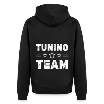 Équipe de tuning - Veste à capuche bio Premium Unisexe - noir - Dos - Nico (187cm)