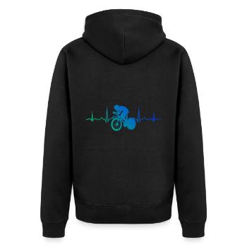 Cyclisme sur route Femmes Vélo de route Vélo de route Cyclisme sur route - Veste à capuche bio Premium Unisexe - noir - Dos - Nico (187cm)