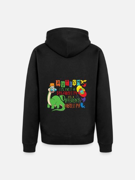 Autismus - Unisex Premium Bio Zip Hoodie - Schwarz