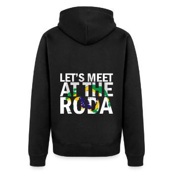 Capoeira Athletic pour la danse afro-brésilienne - Veste à capuche bio Premium Unisexe - noir - Dos - Nico (187cm)