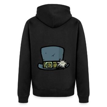 Hat Edelweiss Tyrol Autriche Suisse Randonnée Montagne - Veste à capuche bio Premium Unisexe - noir - Dos - Nico (187cm)