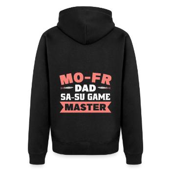 Jeu de rôle en direct GN - Veste à capuche bio Premium Unisexe - noir - Dos - Nico (187cm)