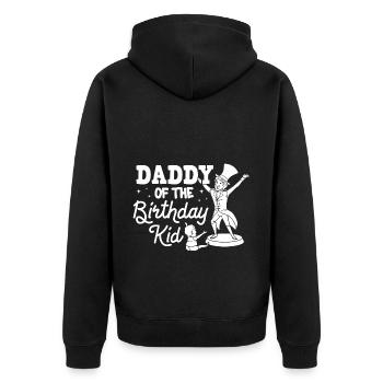 Circus Birthday Party Papa Theme Ringmaster - Unisex Premium Organic Zip Hoodie - black - Back - Nico (187cm)