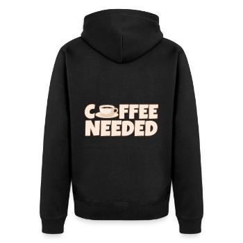 Café nécessaire 4 - Veste à capuche bio Premium Unisexe - noir - Dos - Nico (187cm)