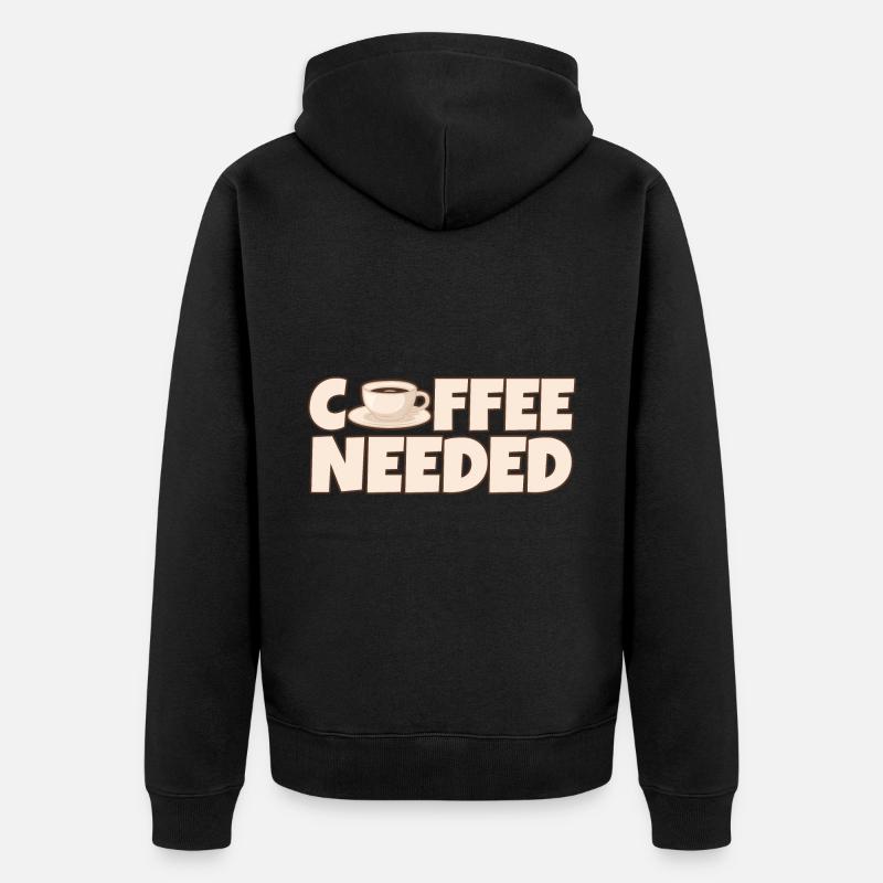 Café nécessaire 4 - Veste à capuche bio Premium Unisexe - noir