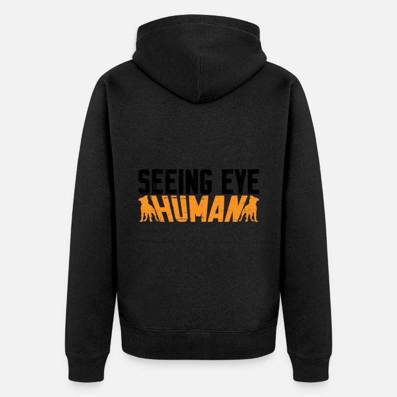 Seeing Eye Human 10 - Veste à capuche bio Premium Unisexe - noir