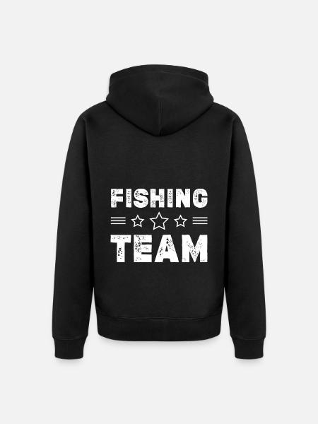 Équipe de pêche - Veste à capuche bio Premium Unisexe - noir