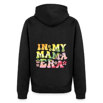 Annonce du bébé de l’ère de ma maman - Veste à capuche bio Premium Unisexe - noir - Dos - Nico (187cm)