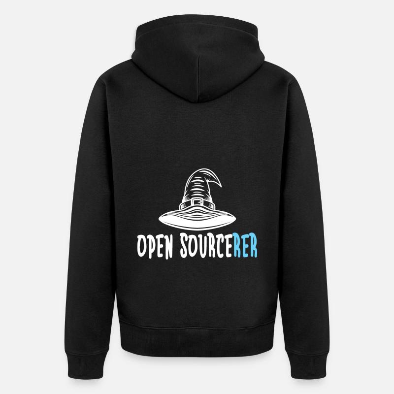 Programmierer Coder Software Entwickler - Unisex Premium Bio Zip Hoodie - Schwarz