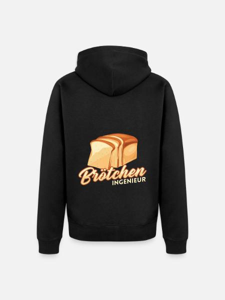 Bäcker Backen Konditor - Unisex Premium Bio Zip Hoodie - Schwarz