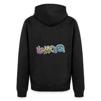 Hanover Allemagne Ville Graffiti Pulvérisateur - Veste à capuche bio Premium Unisexe - noir - Dos - Nico (187cm)