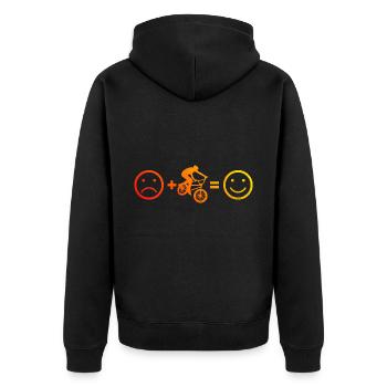 BMX Femmes BMX Garçons Cyclisme BMX Vélo BMX - Veste à capuche bio Premium Unisexe - noir - Dos - Nico (187cm)