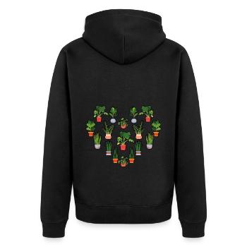 Planter - Veste à capuche bio Premium Unisexe - noir - Dos - Nico (187cm)