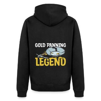 Cadeau Gold Panning Legend - Veste à capuche bio Premium Unisexe - noir - Dos - Nico (187cm)