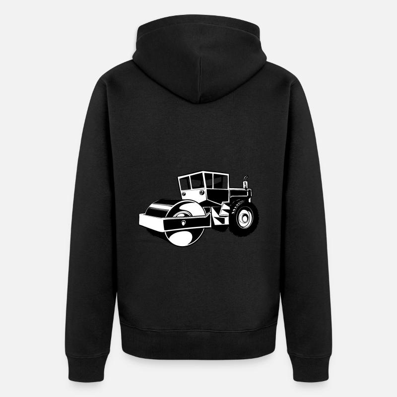 Rouleau compresseur - Veste à capuche bio Premium Unisexe - noir