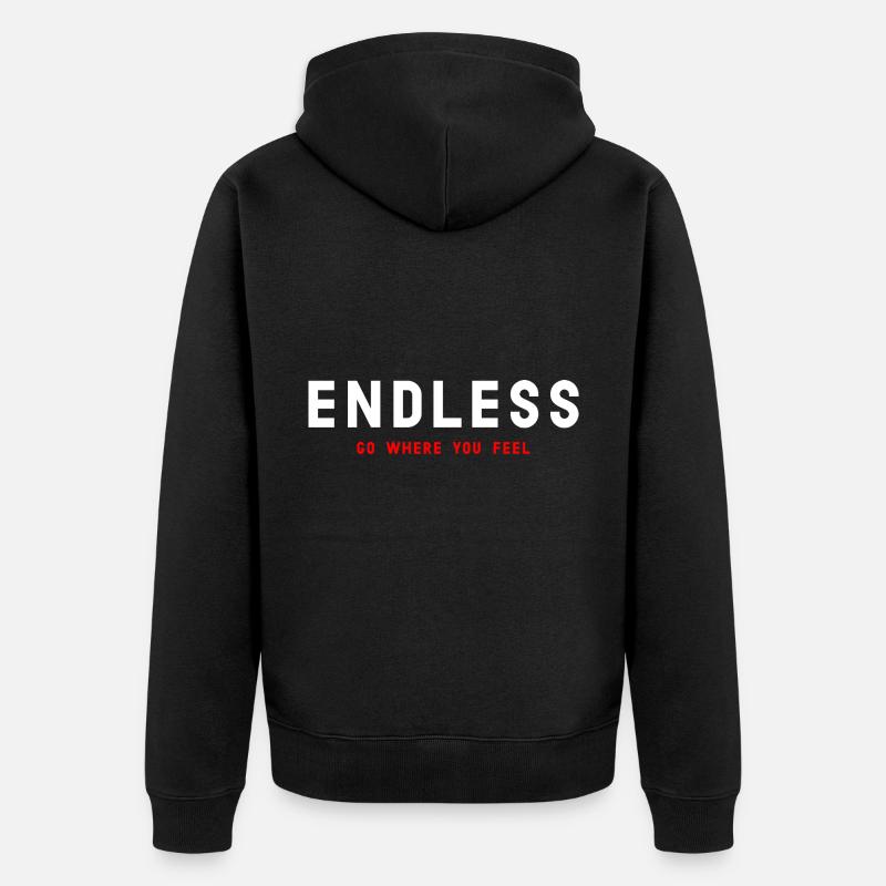 ENDLESS - Veste à capuche bio Premium Unisexe - noir