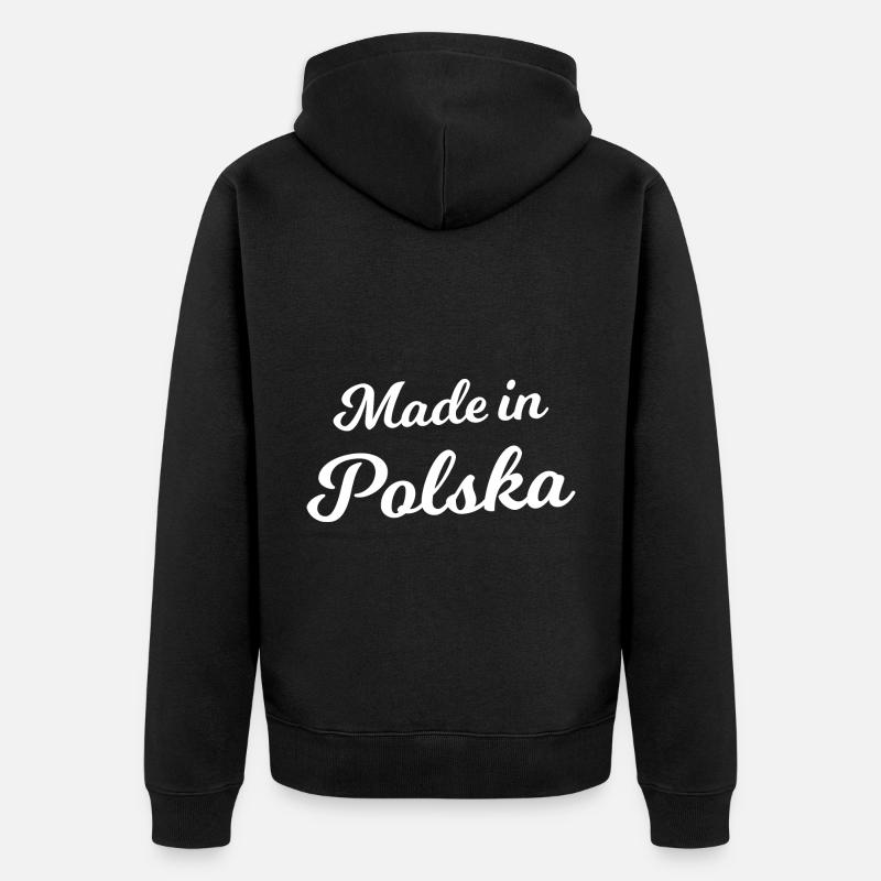 Fabriqué en Pologne - Veste à capuche bio Premium Unisexe - noir