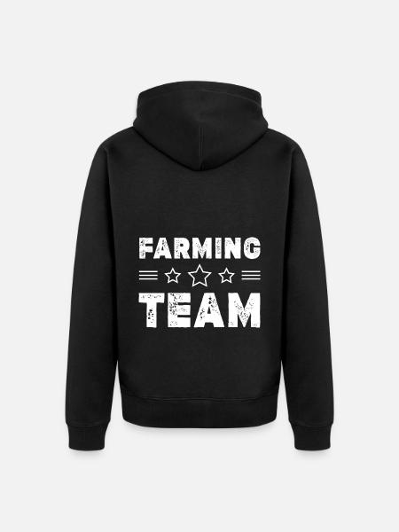 Équipe agricole - Veste à capuche bio Premium Unisexe - noir