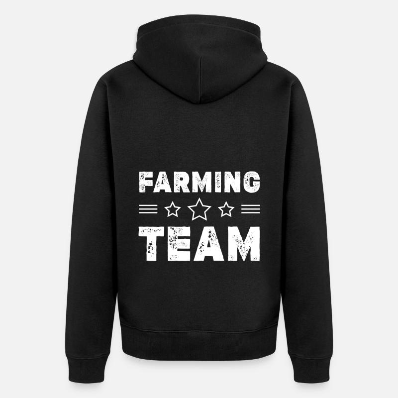 Équipe agricole - Veste à capuche bio Premium Unisexe - noir