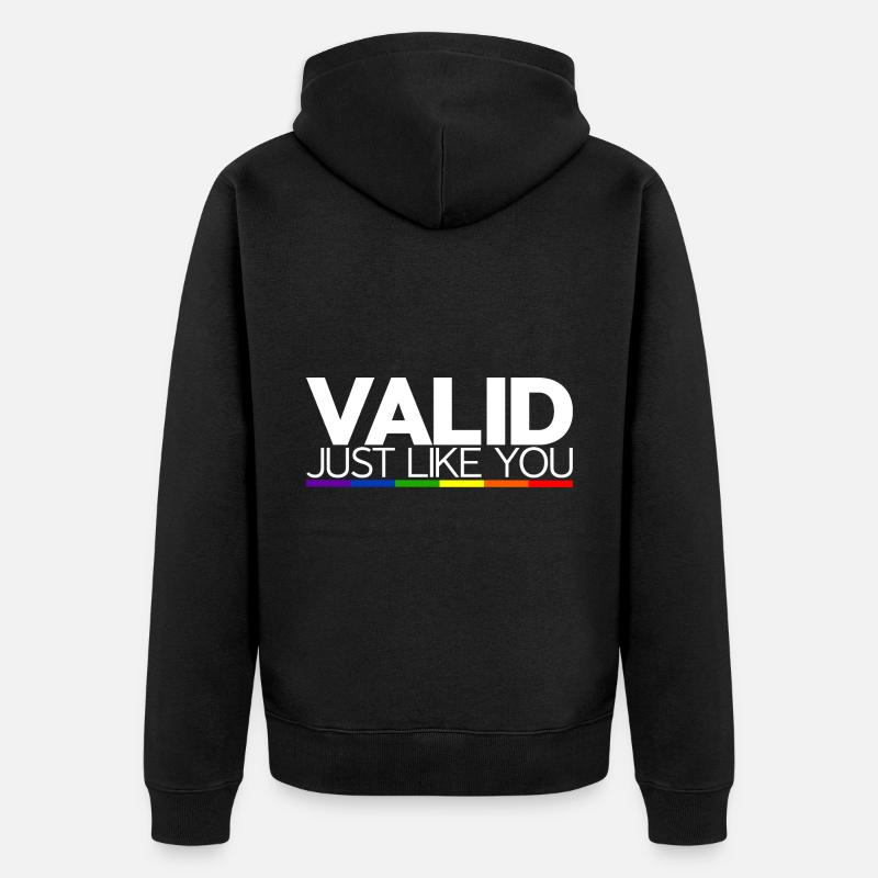 Valide tout comme vous - Veste à capuche bio Premium Unisexe - noir