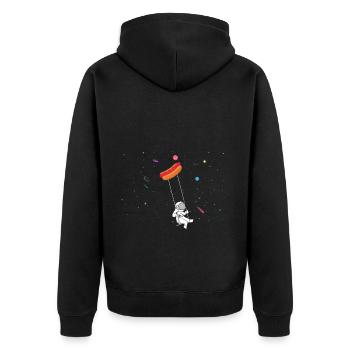 Hot Dog Lover Saucisse Fast Food Hot-dog nourriture - Veste à capuche bio Premium Unisexe - noir - Dos - Nico (187cm)