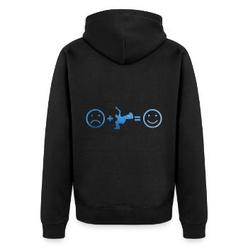 Breakdance Femmes Bboy Hip Hop Bgirl Hiphop - Veste à capuche bio Premium Unisexe - noir - Dos - Nico (187cm)