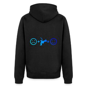 Femmes Bboy Bgirl Hiphop Hip Hop Break Dance - Veste à capuche bio Premium Unisexe - noir - Dos - Nico (187cm)