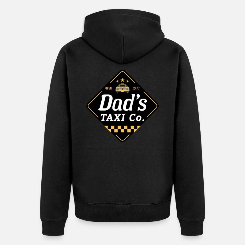 Papas Taxi Co Noir - Veste à capuche bio Premium Unisexe - noir