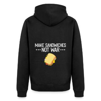 Sandwich Maker Grill Papa BBQ Sandwich - Veste à capuche bio Premium Unisexe - noir - Dos - Nico (187cm)