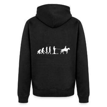 Ski Ski Ski Sports d’hiver Evolution - Veste à capuche bio Premium Unisexe - noir - Dos - Nico (187cm)