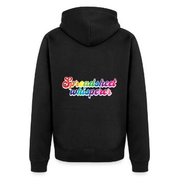 Spreadsheet Whisperer - Unisex Premium Organic Zip Hoodie - black - Back - Nico (187cm)