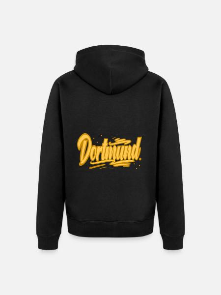 Dortmund - Unisex Premium Organic Zip Hoodie - black
